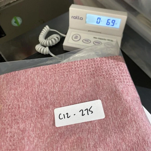 Gymshark Leggings Womens Pink Seamless High Waist Textured Yoga Gym Pants - Picture 9 of 9